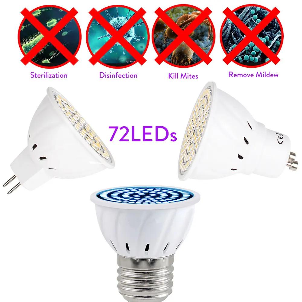 ZK40 E27 LED ڿܼ  , ǳ  UV  ,  ձ, Lampara, UVC, 220V, 72 LED